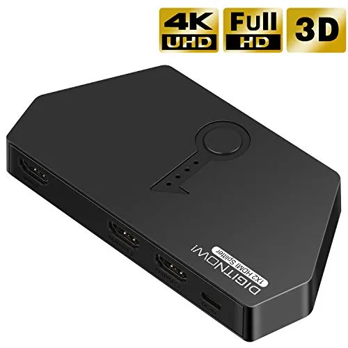 HDMI Splitter 4K, Digitnow Splitter HDMI 1 In 2 Out Supporta HDCP, 4K, 3D, UHD, 1080P, Sdoppiatore HDMI per Xbox, PS4, PS3, Roku, lettore Blu-Ray, HDTV, DVD Player