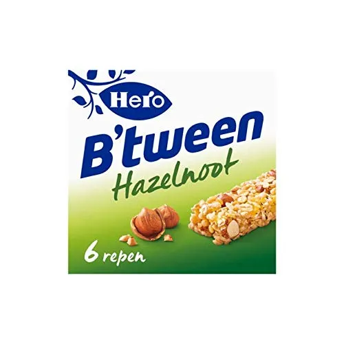 Hazelnut Cerealbar | Hero | B'tween grain bar nocciola 6 x 25g | Peso totale 150 grammi