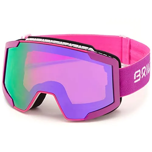 Briko (ZIOIO) Lava FIS 7.6, Ski Goggles Unisex Adulto, Pink Violet, One