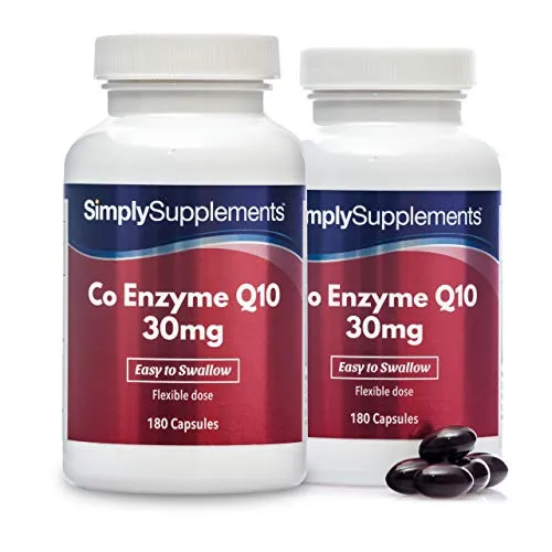 Coenzima Q10 30 mg - 360 capsule - 1 anno di trattamento - SimplySupplements