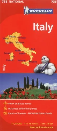 Michelin Italy Map 735 (Maps/Country (Michelin)) (Italian, English, French, German, Spanish and Dutch Edition) by Michelin Travel & Lifestyle (2012-03-16)