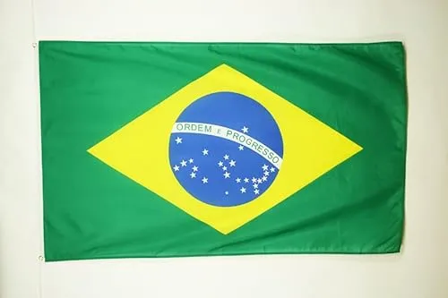 AZ FLAG Bandiera Brasile 150x90cm - Bandiera Brasiliana 90 x 150 cm