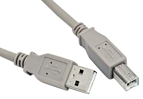 L-Link LL-CAB-SB-1352 - Cavo USB 2.0 per Stampante, Lunghezza: 5 m, Colore: Grigio