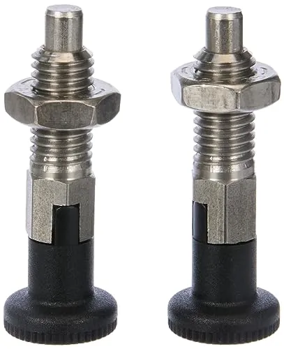 Ganter Norm elementi | Rast Bulloni – GN 717 | perno diametro 6 mm, acciaio inox, 2 pezzi, argento, GN 717-6-M10-CK-NI