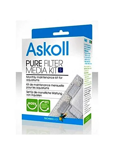 Askoll Ac350004 Ricambio Materiali Filtranti per Acquari Pure, S