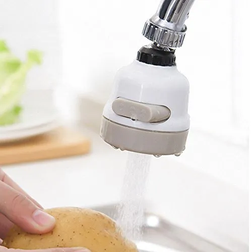 Kobwa 360 ° girevole rubinetto aeratore per rubinetto, rubinetto doccia cucina bagno splash-proof filtro tre Gear regolabile rubinetto soffione dispositivo ugello
