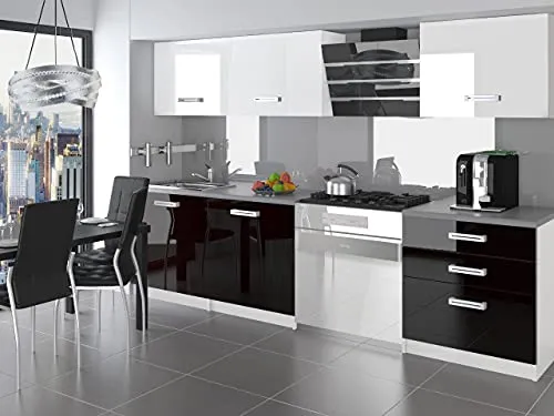 ALTO | Cucina Completa Modulare Lineare L 180cm 6 pz | Piano di lavoro INCLUSO | Set di mobili da cucina