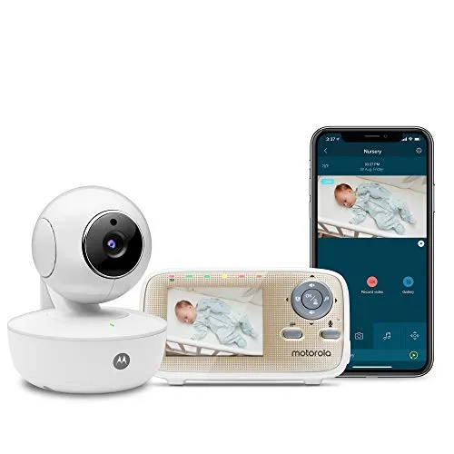 Motorola MBP669CONNECT Video Baby Monitor con unità portatile da 2,8 cm e App Wi-Fi Hubble connessa per smartphone e tablet