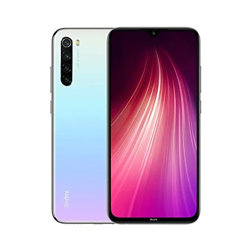 Xiaomi Redmi Note 8 Smartphone, 4GB 64GB Mobilephone,Schermo Intero Da 6,3",Processore Octa Core Snapdragon 665,Quad Camera(48MP + 8MP + 2MP + 2MP) Versione Globale (Bianco)