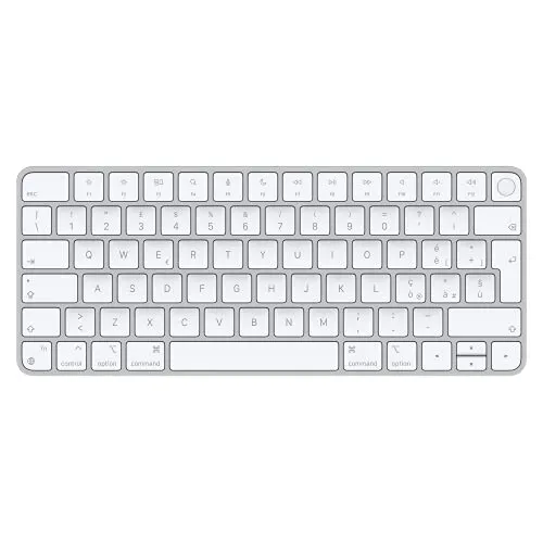 Apple Magic Keyboard con Touch ID: Bluetooth, ricaricabile. Compatibile con i computer Mac con chip Italiano, tasti bianchi