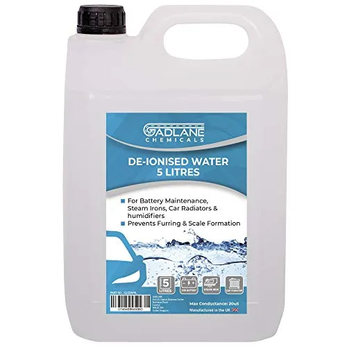 GADLANE Acqua Distillata Acqua Demineralizzata Batteria Riempire Adatto A Batteria Dell'auto Radiatore per Auto Ferro da Stiro 5 Litro