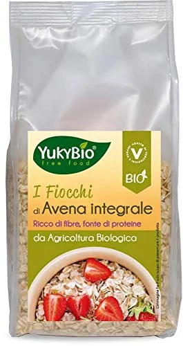 Yukybio cereali biologici Fiocchi di Avena Integrale 500g (1)