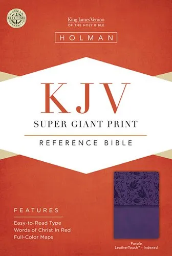 Holy Bible: King James Version, Purple, Leathertouch, Super Giant Print Reference