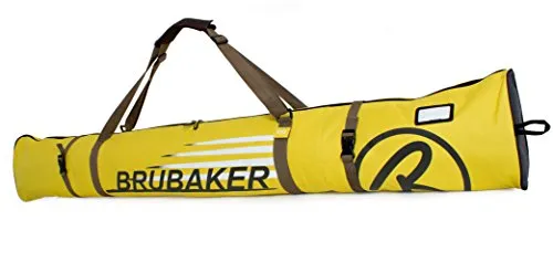Brubaker Ski Borsa Champion Carver Sacca da Sci Colore Giallo/Sabbia 170 cm