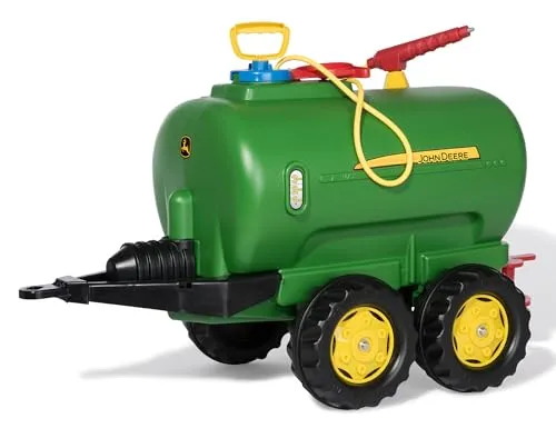 Rolly Toys John Deere rollyTanker trailer (Accessorio per veicoli a pedali, per bambini da 3 a 10 anni, serbatoio d'acqua del trattore con pompa + pistola, capacità 30 litri) 122752