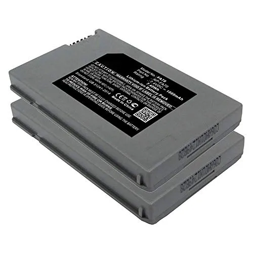 subtel 2X Batteria di Ricambio NP-FA70 NP-FA50 Compatibile con Sony DCR-HC90, DCR-PC1000 Accu 1000mAh Sostituzione Battery