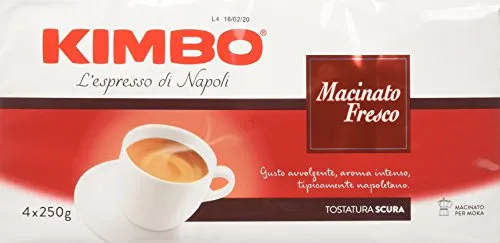 Kimbo Caffè Macinato - Macinato Fresco (4 confezioni da 250g)