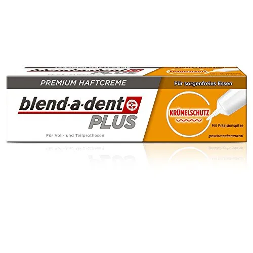 blend-a-dent Crema adesiva premium per la protezione dalle briciole, Confezione da 3 (3 x 40 g)