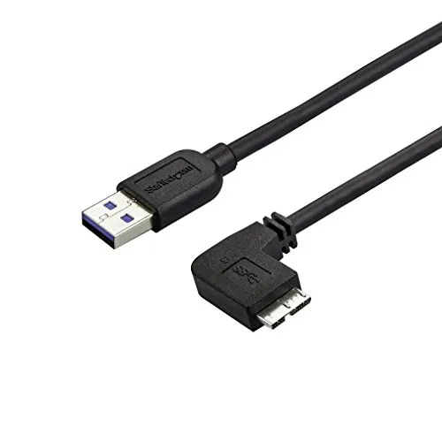STARTECH.COM Cavo Micro USB 3.0 Slim, USB-A a Micro-B ad Angolo Destro da 2 M, M/M