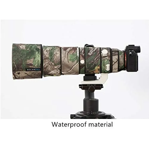 Macchina Copertura della Pioggia Lens Camouflage Coat for Sony Fe 200-600mm F5.6-6.3 OSS G Lens Custodia Protettiva in Nylon Impermeabile Coat Lens (Color : Light Green)