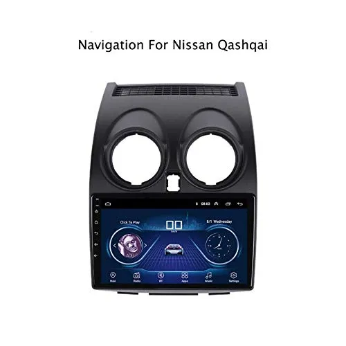 Hahaiyu Altoparlante Stereo del navigatore MP5 dell'automobile di 7,1 Pollici di Android 7,1, Touch Screen Stereo 2.5D della Radio di GPS, WiFi, Bluetooth, d'inversione Nissan Qashqai 2006-2013