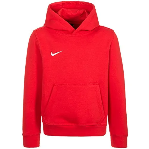 Nike 658500 Youth Unisex Hooded Felpa con cappuccio Per Bambini, Roso (University Red/Football White), taglia S (128-137)