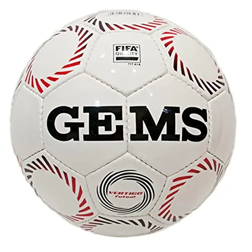 GEMS TH02 Pallone Vertigo Futsal Pallone da calcio ricreativo Bianco 4