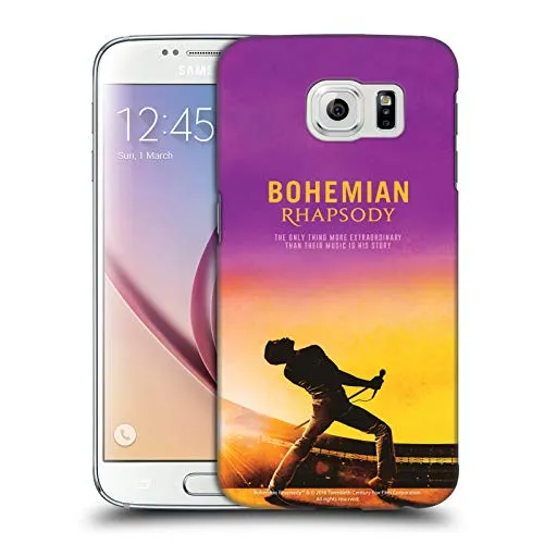 Head Case Designs Ufficiale Queen Poster Icona Film Bohemian Rhapsody Cover Dura per Parte Posteriore Compatibile con Samsung Galaxy S6