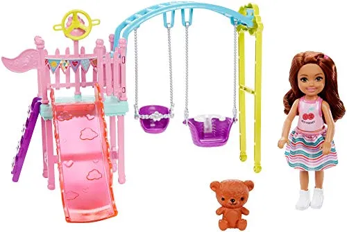 Barbie- Club Chelsea Set di Figurine, Multicolore, FXG84