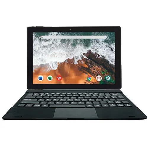 [3 Oggetto Bonus] Simbans TangoTab Tablet 10 Pollici con Tastiera 2-in-1 Laptop, Android 10, 4 GB RAM, Disco 64 GB, IPS, HDMI, GPS, WiFi, USB, PC Bluetooth - TLX