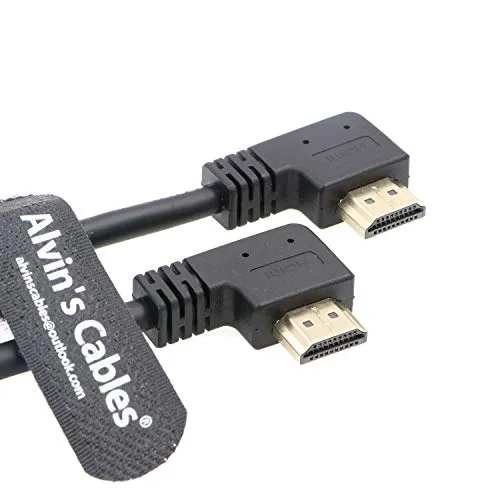 Alvin's Cables Z Cam E2 L Forma 4K 60P Cavo HDMI per Atomos Shinobi Ninja V Monitor Portkeys BM5 Cavo HDMI ad angolo retto ad angolo retto ad alta velocità