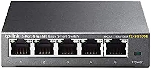 TP-LINK TL-SG105E L2 Gigabit Ethernet (10/100/1000) Nero