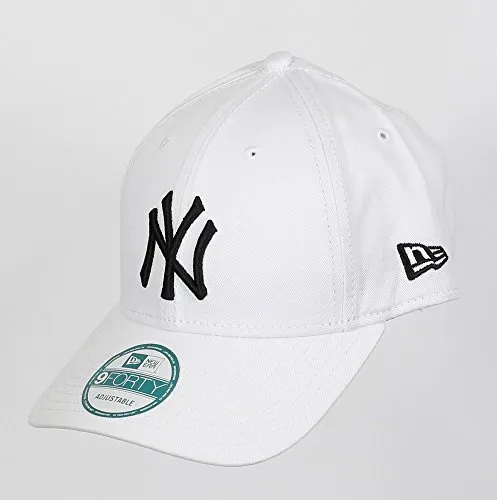New Era 9forty MLB, cappellino con visiera dei New York Yankees bianco Taglia unica