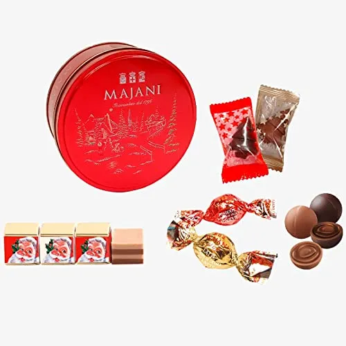 Cioccolatini Majani Confezione Regalo Praline Assortite Christmas Tin 150 g