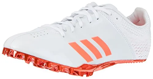 adidas Adizero Finesse, Scarpe da Atletica Leggera Unisex – Adulto, Bianco (Ftwr White/Solar Red/Silver Metallic), 47 1/3 EU