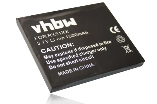 vhbw batteria compatibile con IPAQ 300, 310, 312, 314, 316 smartphone cellulare (1500mAh, 3,7V, Li-Ion)