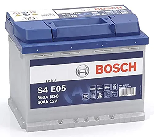 Bosch S4E05, Batteria per Auto, 60A/h, 640A, Tecnologia EFB, Adattato per Veicoli con Sistema Start/Stop
