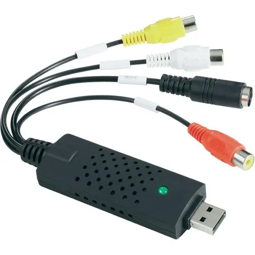 easyday EasyCap DC60 Audio Video Convertitore Grabber - Scheda di acquisizione video USB 2.0 - Compatibile con XP/Vista/WIN7/8/10