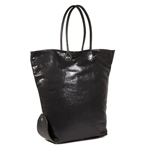 Caco Design One Bag 15-16 Glitter, Borsa a Spalla Donna, Nero, 43x60x10 cm (W x H x L)