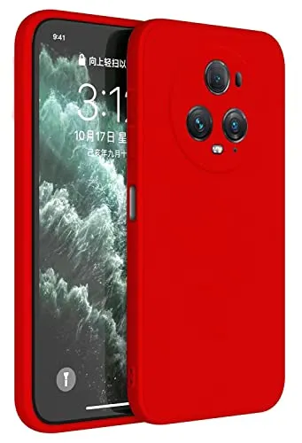 Topme Cover per HONOR Magic5 Pro 5G (6.81" Inches) Custodia Case, Protezione Della Pelle Della Custodia in Silicone Tpu - Rosso Cina