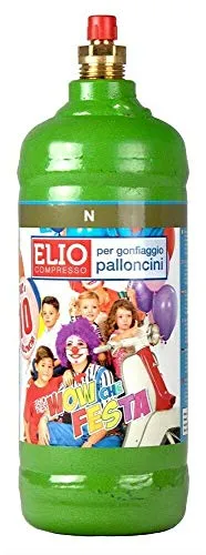 REPLOOD Kit Bombola Gas Elio Compreso Di Palloncini Colorati da 20 cm Per Feste Compleanni e Party Pronta all'uso (10 palloncini)