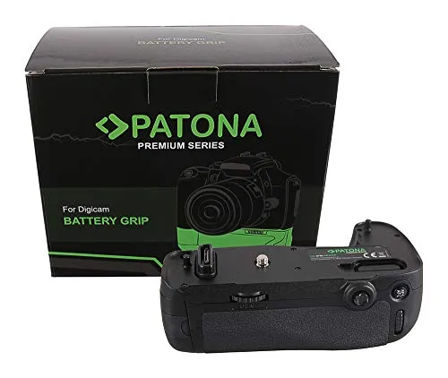 PATONA 1494 - Impugnatura per batteria Nikon MB-D16 per D750 con telecomando a infrarossi (scomparto per 1x EN-EL15 o 6x AA)
