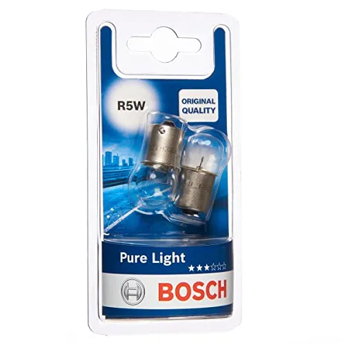 Bosch R5W Pure Light lampadine auto, 12 V 5 W BA15s, lampadine x2