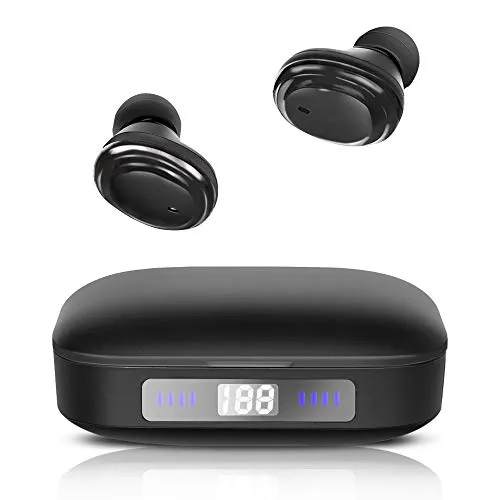 Stoga Cuffie Bluetooth senza fili, auricolari In Ear Cuffie senza fili con mini scatola di ricarica portatile e microfono incorporato