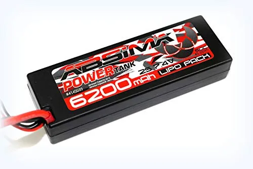Absima Batteria ricaricabile LiPo 7.4 V 6200 mAh 60 C Hardcase XT90