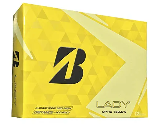 Bridge Stone Palline da Golf Lady Ball, Giallo, M, 1b6ly