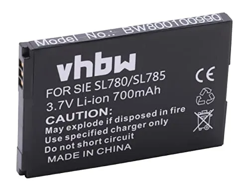 vhbw batteria sostituisce Siemens Gigaset V30145-K1310K-X444, V30145-K1310-X445 per telefono fisso cordless (700mAh, 3,7V, Li-Ion)