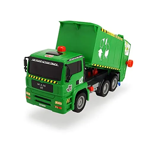 Dickie-Spielzeug 203805000 - Camion della Spazzatura, modellino, Colore: Verde