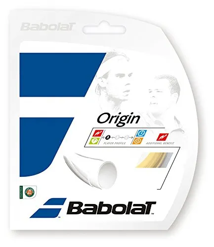 Babolat Origin 12M, Corde Unisex-Adulto, Bianco, 135