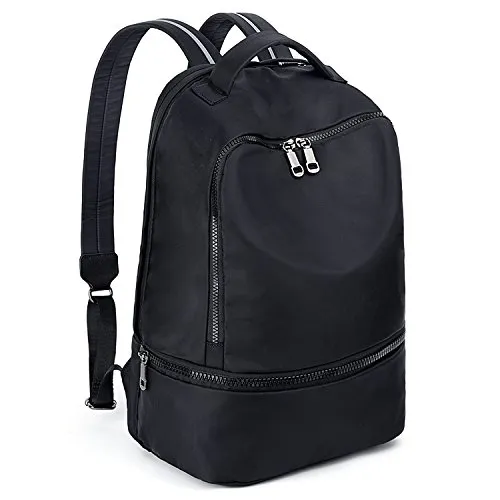 UTO Zaino Casual Multi-funzione-Zaino da scuola o Borsa da palestra di nylon impermeabile,Borsa sportiva con cinghie riflettenti e scomparto separato per scarpe